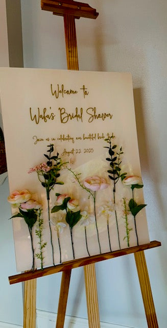 Bridal Shower Entryway Display